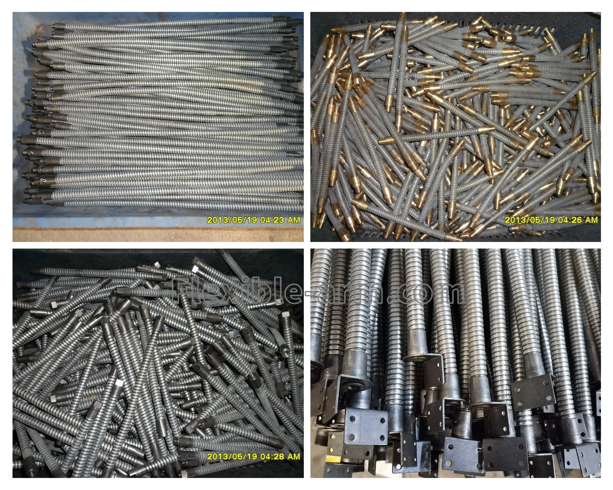 Flexible gooseneck tubing samples used for OEM application and material review