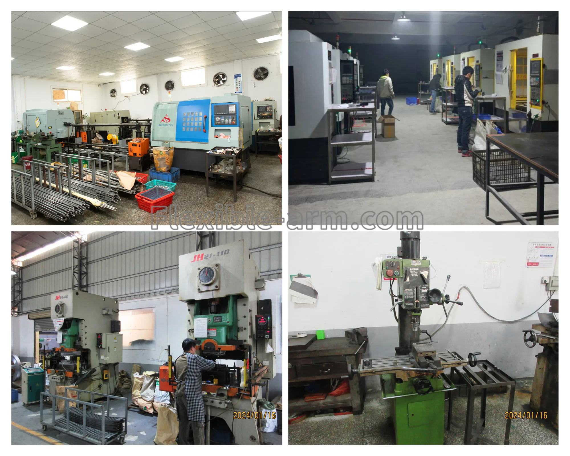 Production equipment used for flexible boom microphone arm manufacturing