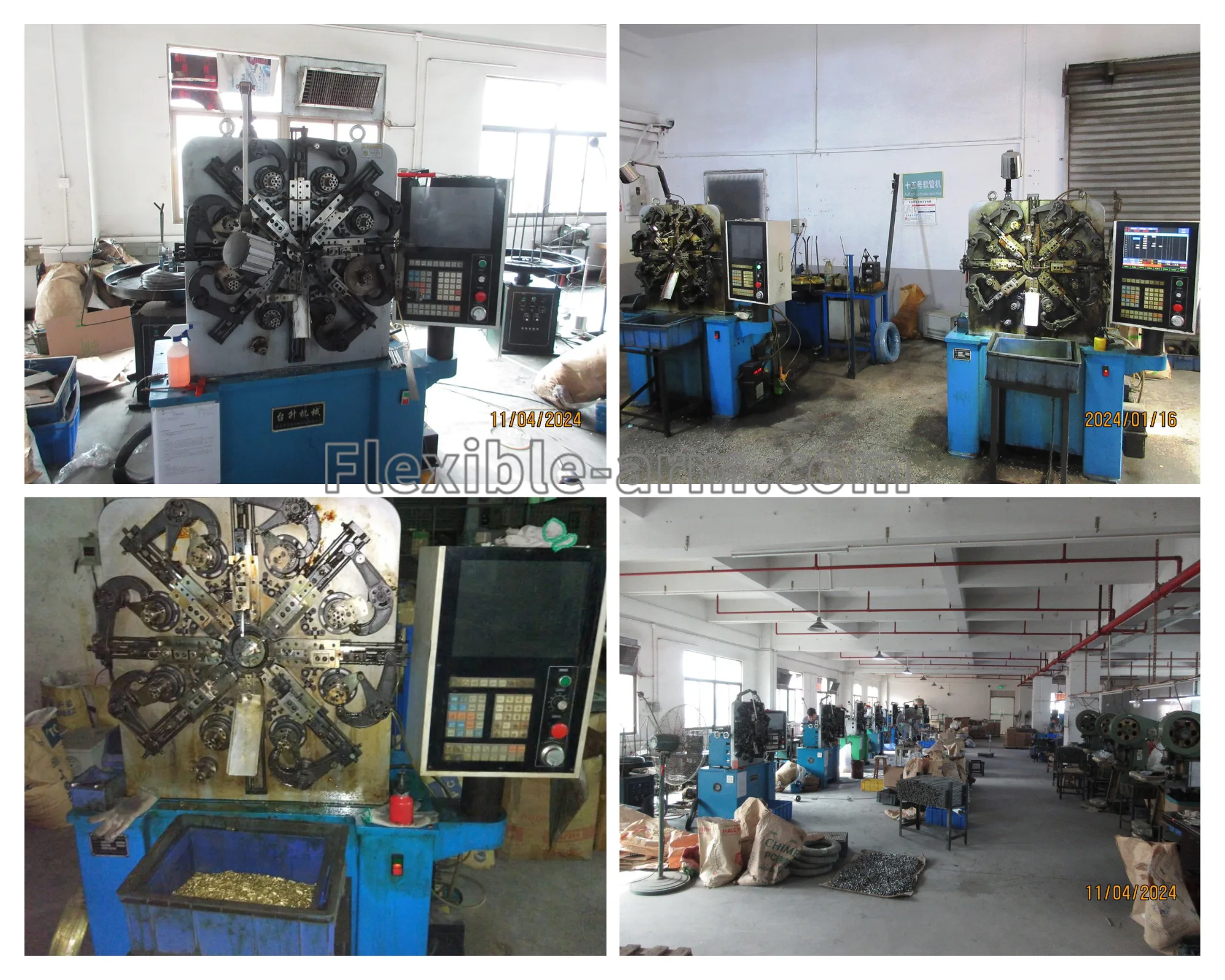 Gooseneck tubing forming machine used for custom flexible arm manufacturing