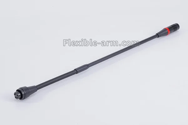 Adjustable microphone gooseneck using Flexible gooseneck arms