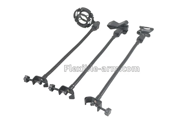 Customizable microphone gooseneck arm for broadcast equipment