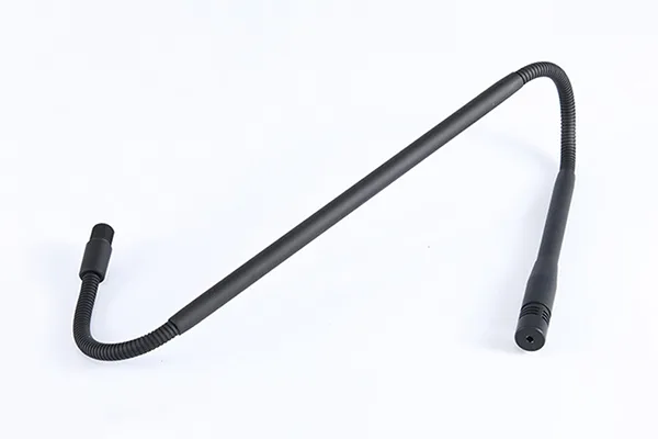 Gooseneck microphone with flexible arm for adjustable audio positioning