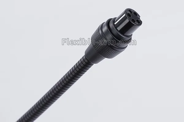 Microphone mount gooseneck using Flexible gooseneck arms