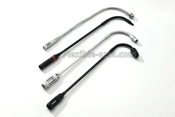 Noise-cancelling microphone with flexible gooseneck boom