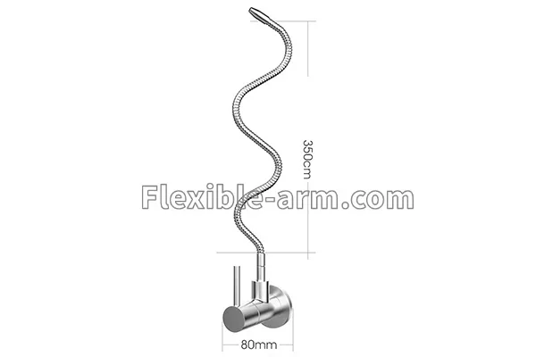 304 Stainless Steel Gooseneck Tubing For Water Filter 8 material and finish detail for custom gooseneck tubing