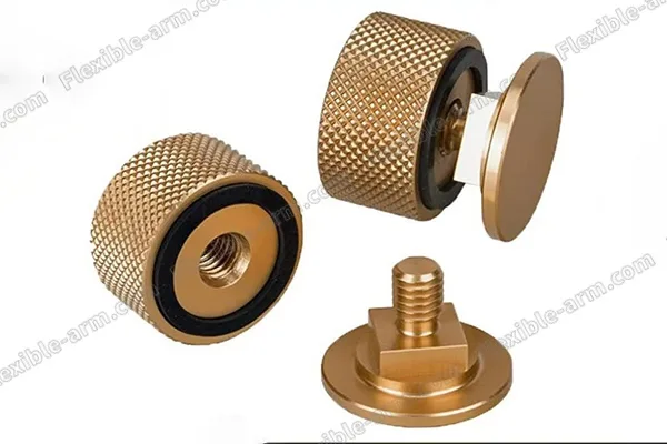 Aluminum machined parts for OEM gooseneck assembly components