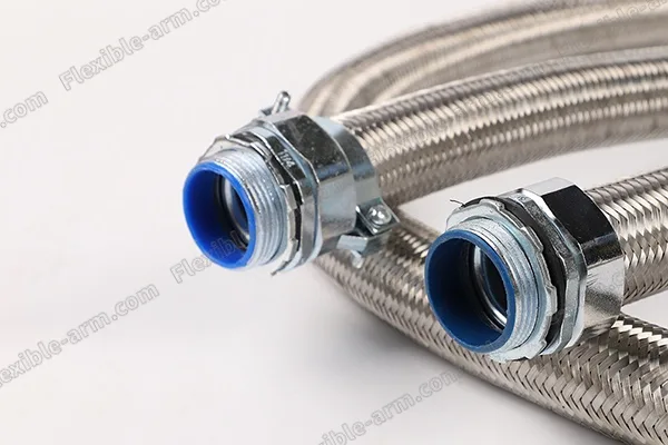 Galvanized Steel Conduit With Steel Overbraided hardware detail for OEM procurement review
