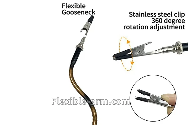 Gooseneck Solder Board Holder product detail for OEM flexible arm and gooseneck tubing review
