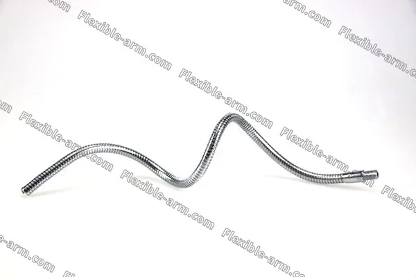 Bare flexible metal gooseneck tube sample