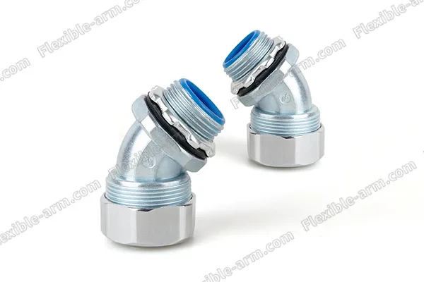 Liquid Tight Connector 45 %C2%B0 hardware detail for OEM procurement review