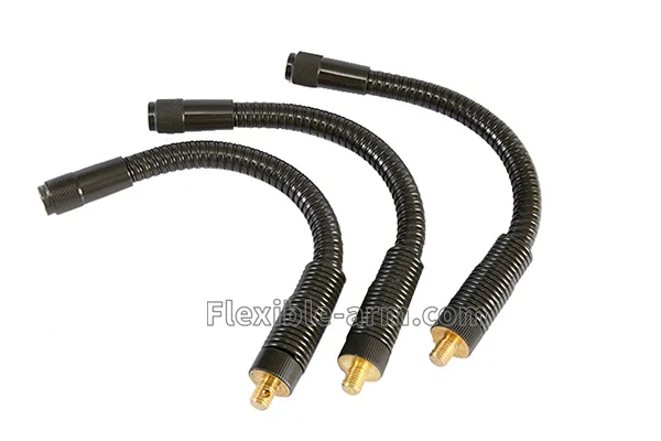 Flexible gooseneck antenna support arm