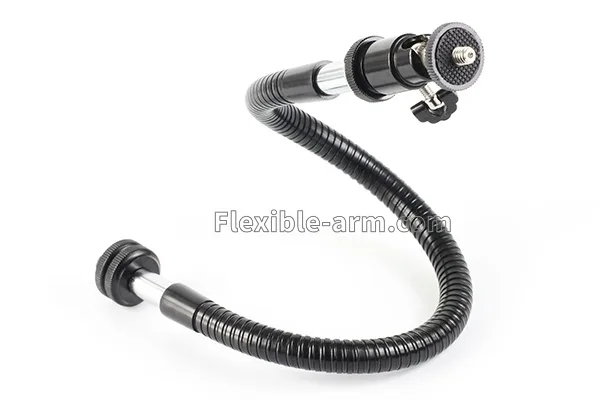 Camera holder tripod with adjustable flexible gooseneck support