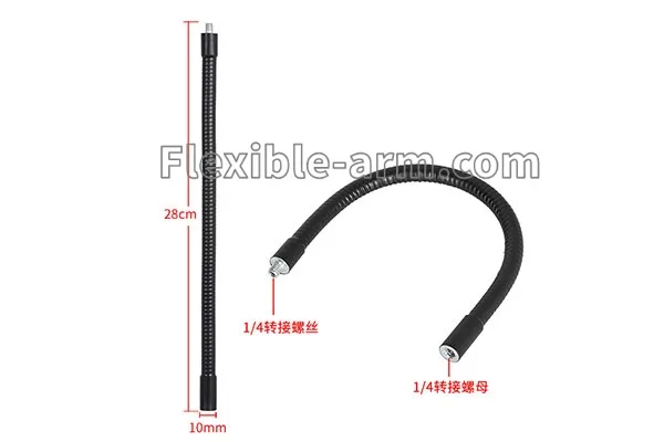 Flexible cell phone holder using Gooseneck mobile phone holder arms