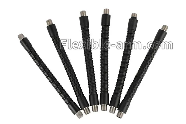 Gooseneck antenna assemblies for communication equipment