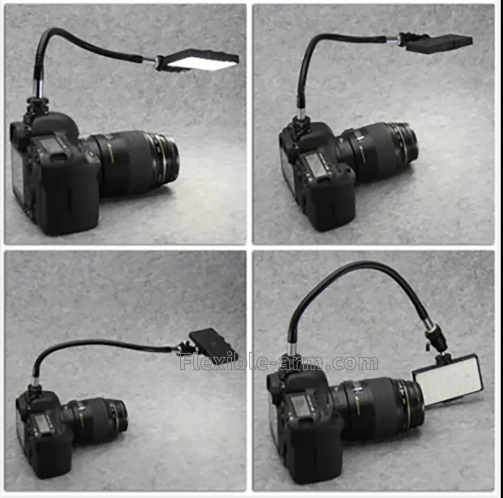 Gooseneck camera using Camera holder tripod with flexible gooseneck arm