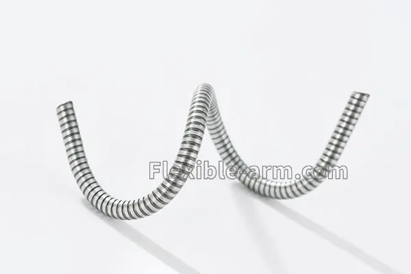 Headphone with flexible gooseneck microphone boom arm