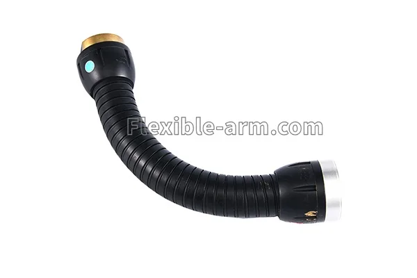 iPad gooseneck stand using black plated flexible gooseneck tubing