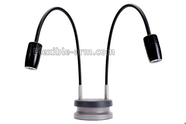 Lighting gooseneck arm for lamp and fixture applications