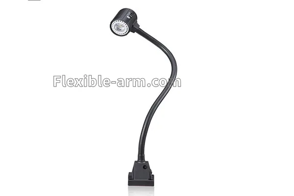 Table lamp using adjustable gooseneck tubing
