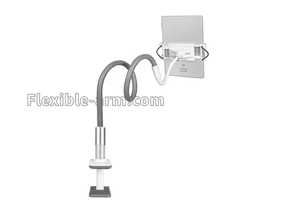 iPad tablet stand with bendable gooseneck arm