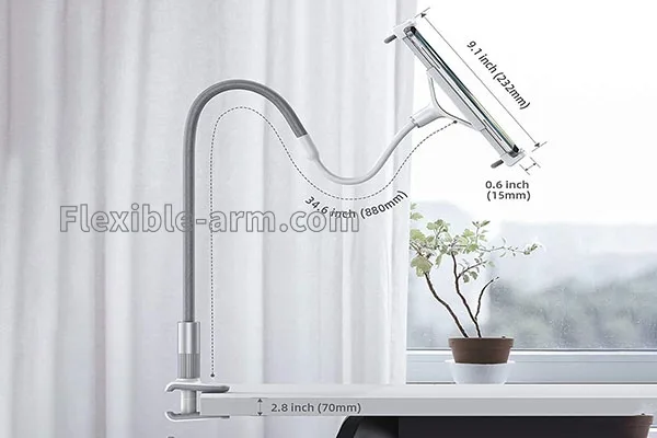 Tablet Stand Officeworks product detail for adjustable mounting applications