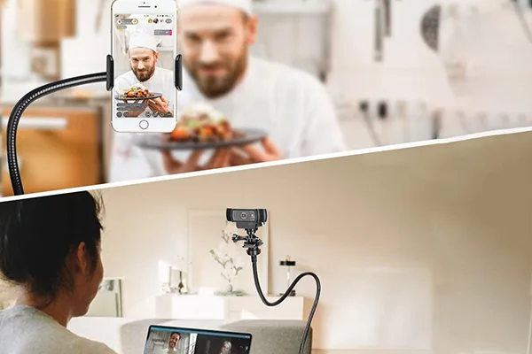 Webcam Mount For Monitor 1 product detail for OEM flexible arm and gooseneck tubing review