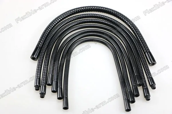 Black plated flexible gooseneck arm for custom OEM projects