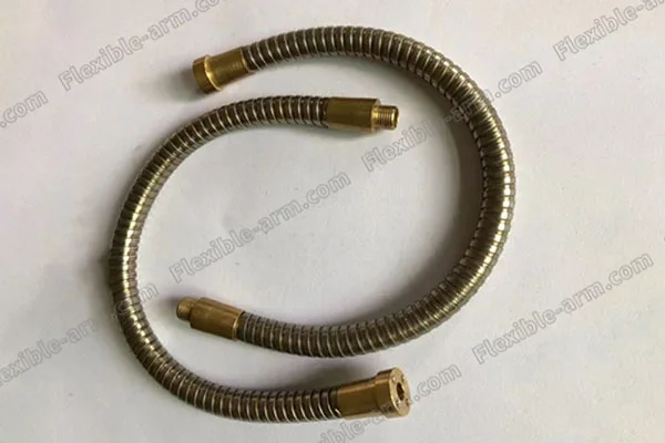 Brass Stainless Steel Flex Tubes 2 material and finish detail for custom gooseneck tubing