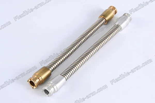 Brass Stainless Steel Flexible Arm 3 material and finish detail for custom gooseneck tubing