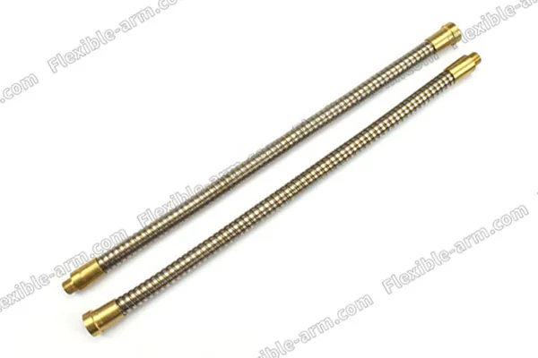 Brass Stainless Steel Flexible Gooseneck 4 material and finish detail for custom gooseneck tubing