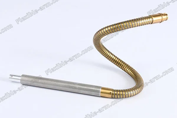 Brass and stainless steel adjustable gooseneck tubing sample