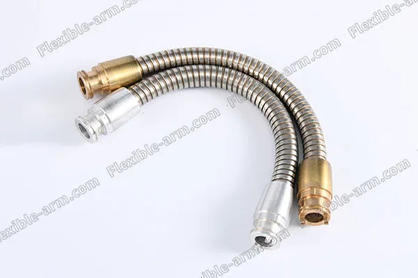 Brass Stainless Steel Flexible Arm material and finish detail for custom gooseneck tubing