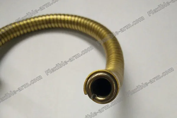 Brass Steel Flexible Gooseneck 6 material and finish detail for custom gooseneck tubing