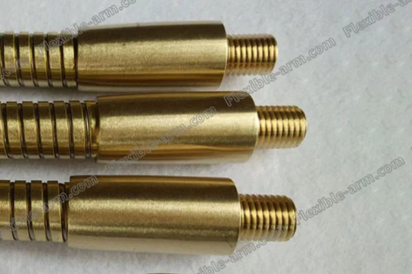Brass Steel Flexible Gooseneck Tubing 3 material and finish detail for custom gooseneck tubing