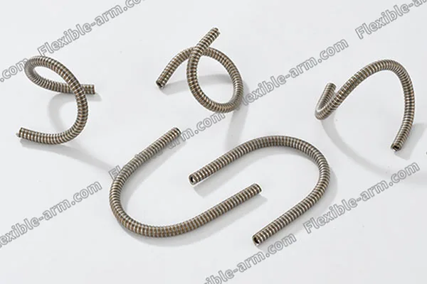 Brass steel flexible tubes for precision gooseneck arm assemblies