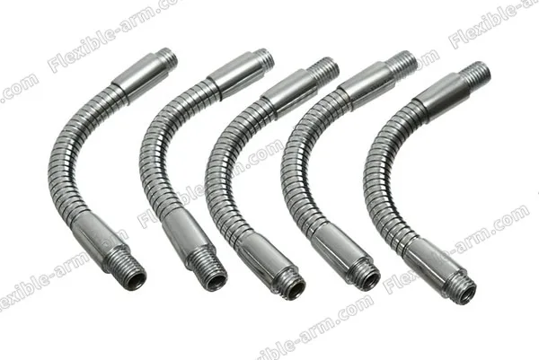 Chrome flexible gooseneck tubing sample for equipment supports