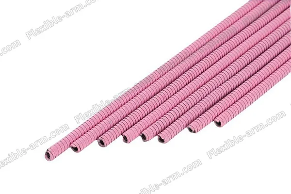 Color painted lighting support arms using Color painted flexible arms