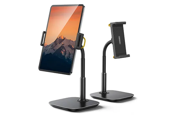 Heavy duty adjustable gooseneck tablet stand
