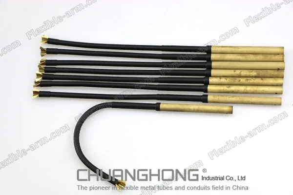 PE covered flexible arm for adjustable positioning products