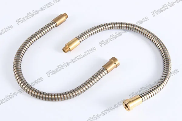Custom metal flexible gooseneck tubing with protective finish options