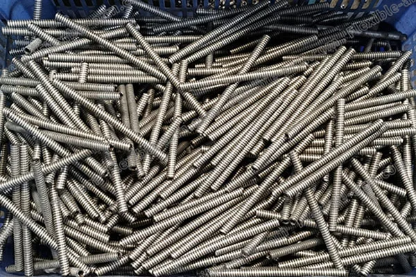 Steel Flex Arms 2 material and finish detail for custom gooseneck tubing