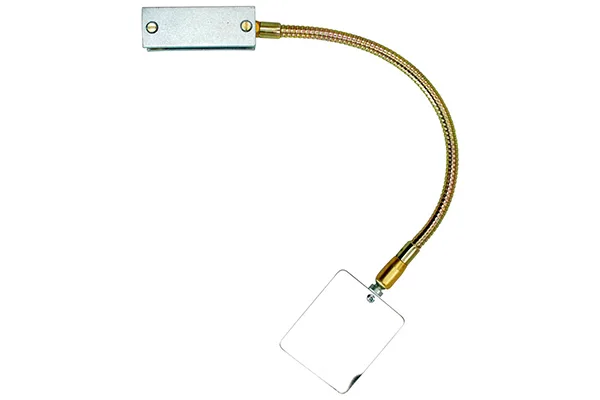 Flexible mirror holder with bendable gooseneck support