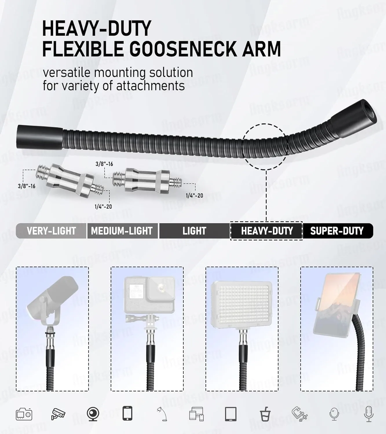 Flexible Holder Gooseneck product detail for OEM flexible arm and gooseneck tubing review