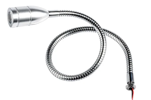 Flexible gooseneck lighting arm for lamp brands and OEM lighting projects