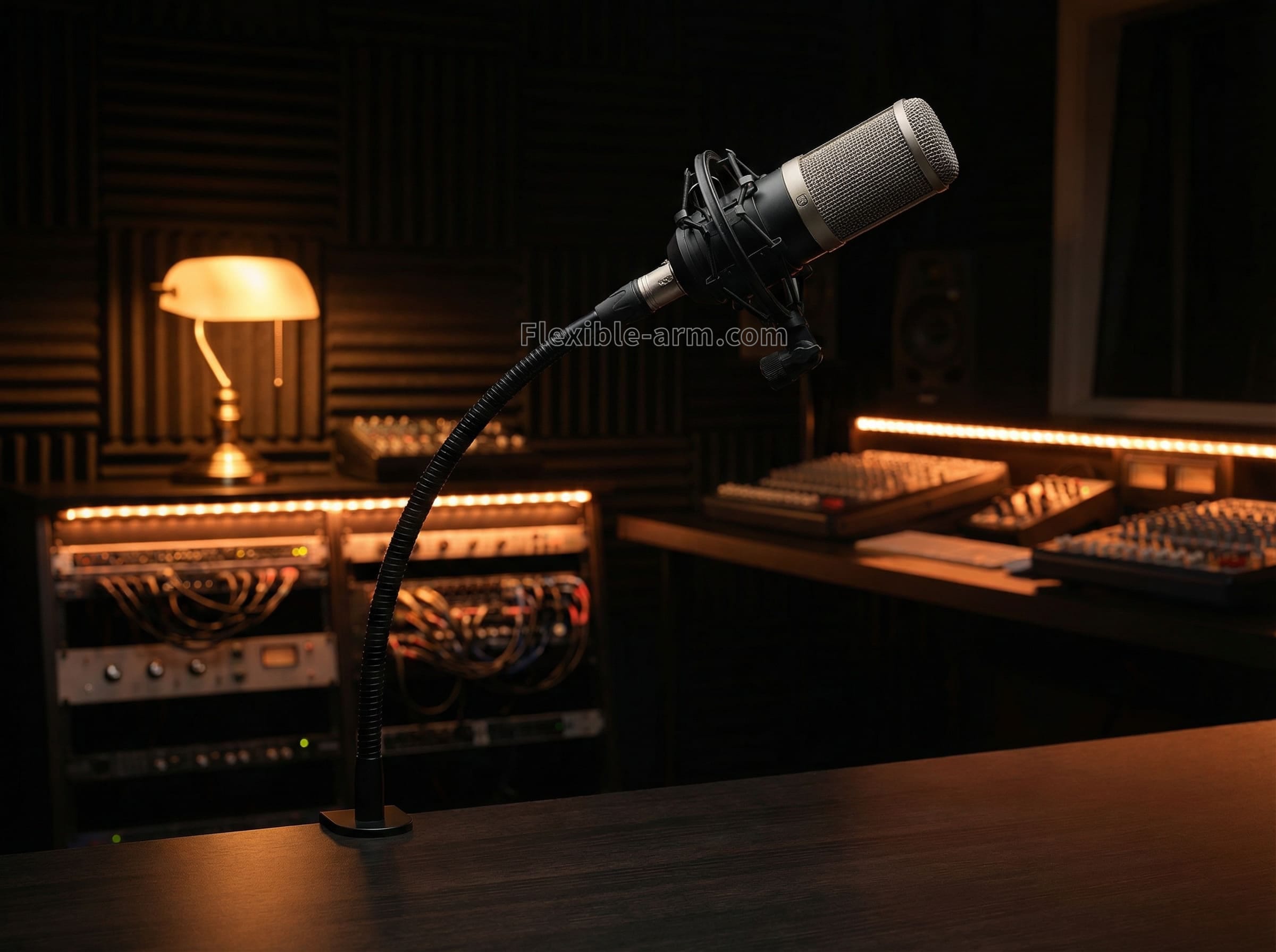 Gooseneck mounts for microphones