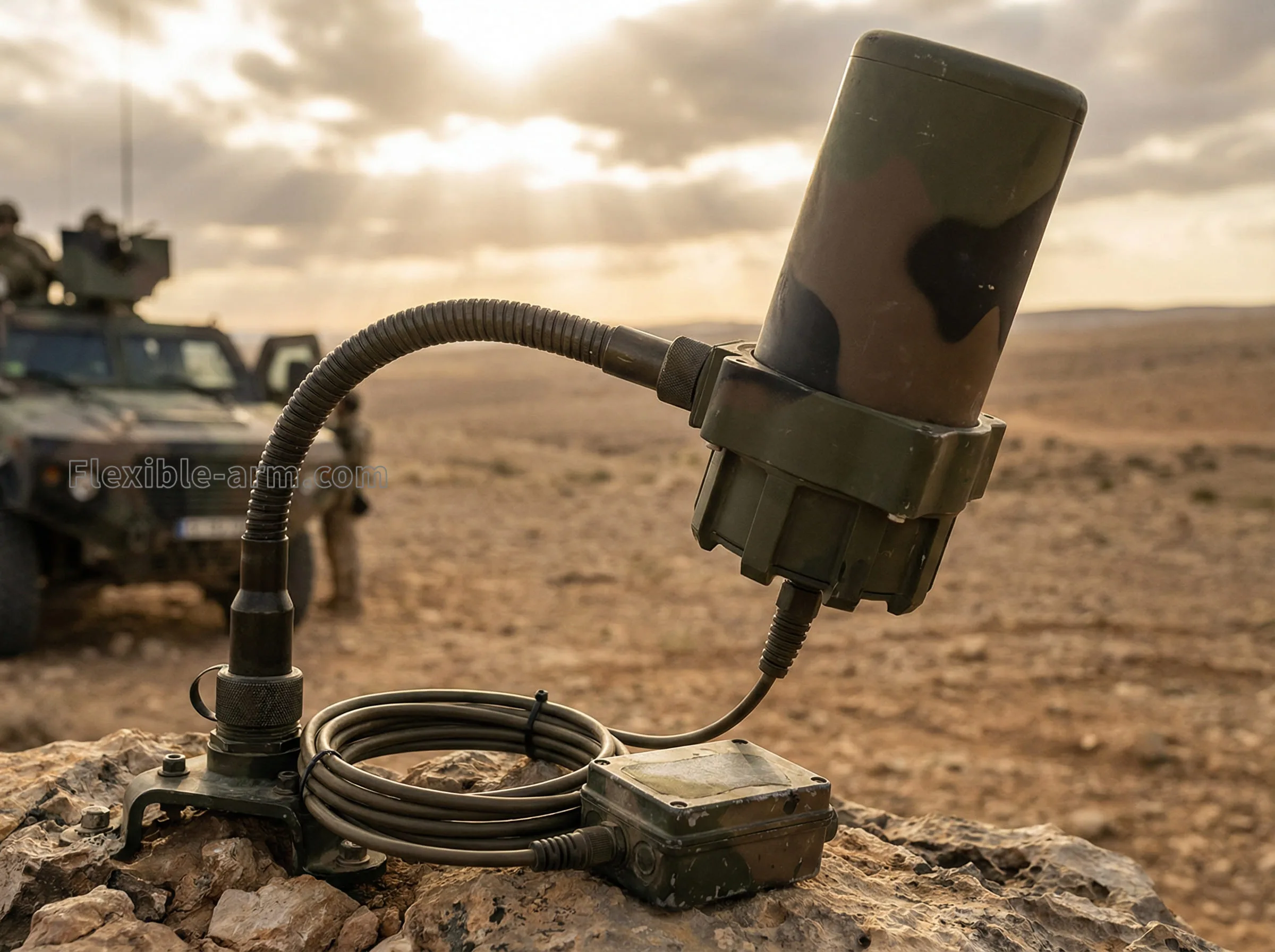 Ruggedized gooseneck assemblies for tactical antennas