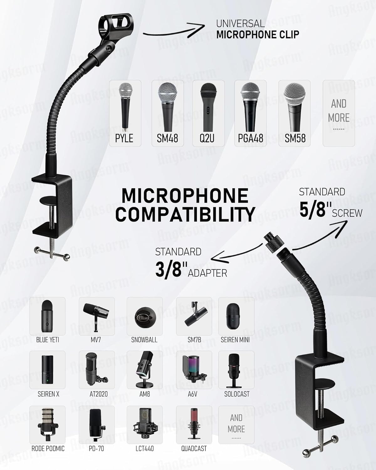 flexible microphone holder