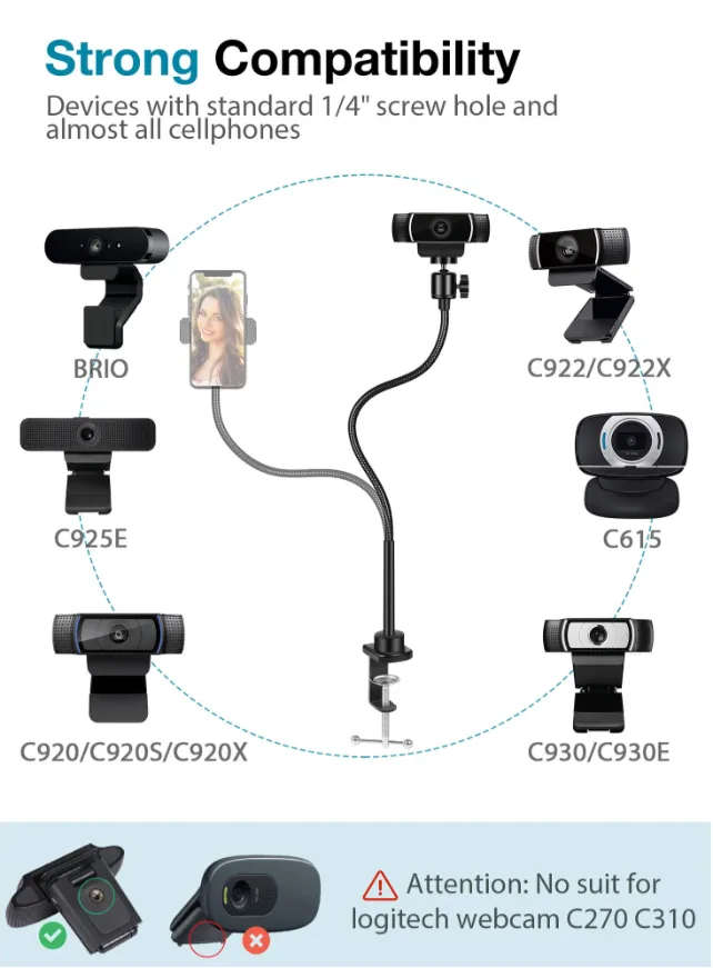 Webcam Gooseneck Stand Guide 3