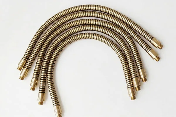 Brass Steel Gooseneck material and finish detail for custom gooseneck tubing